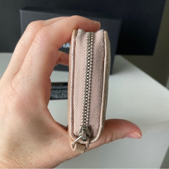 Chanel 17b rose gold zippy card holder wallet - Picture 8 of 9